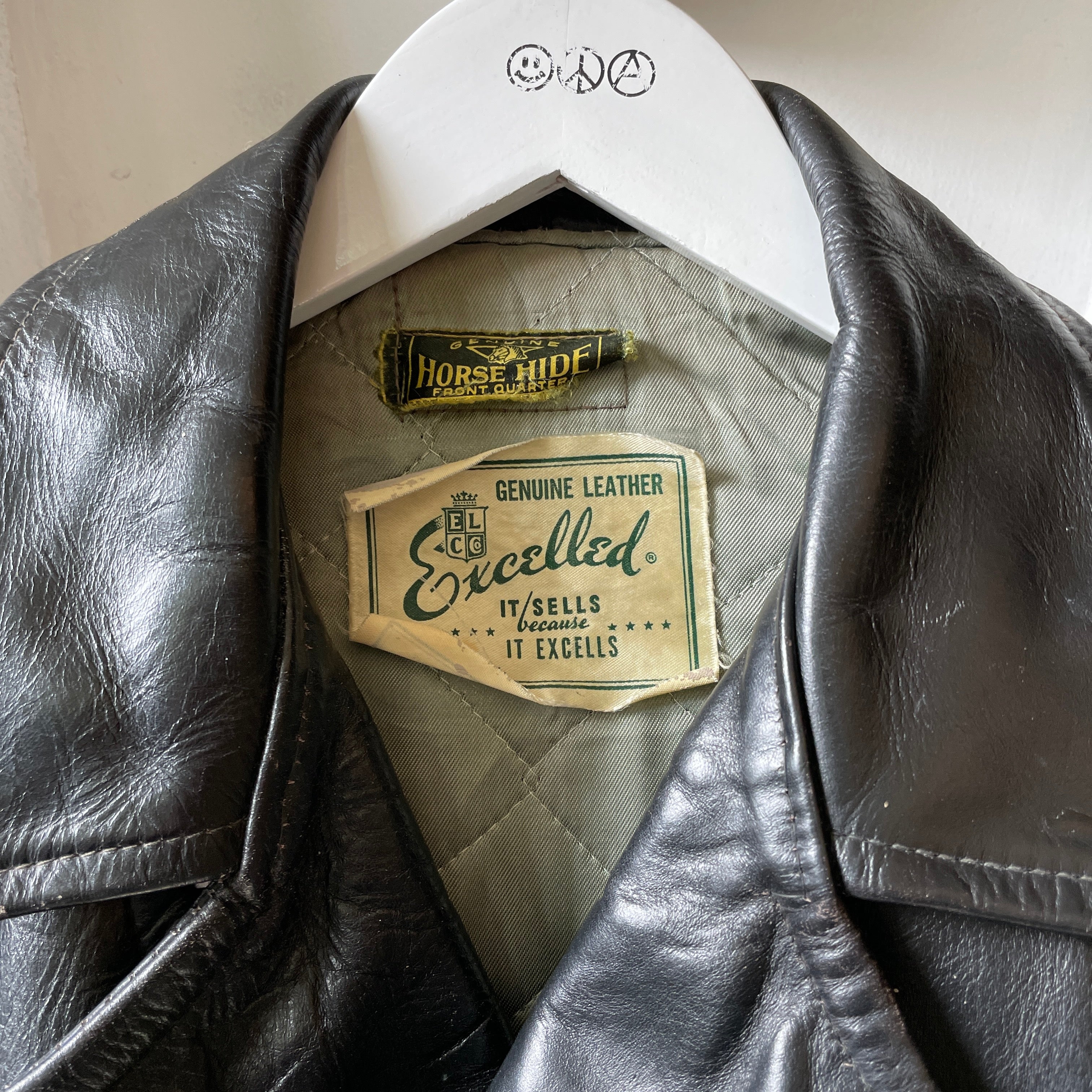 Excelled genuine leather on sale jacket