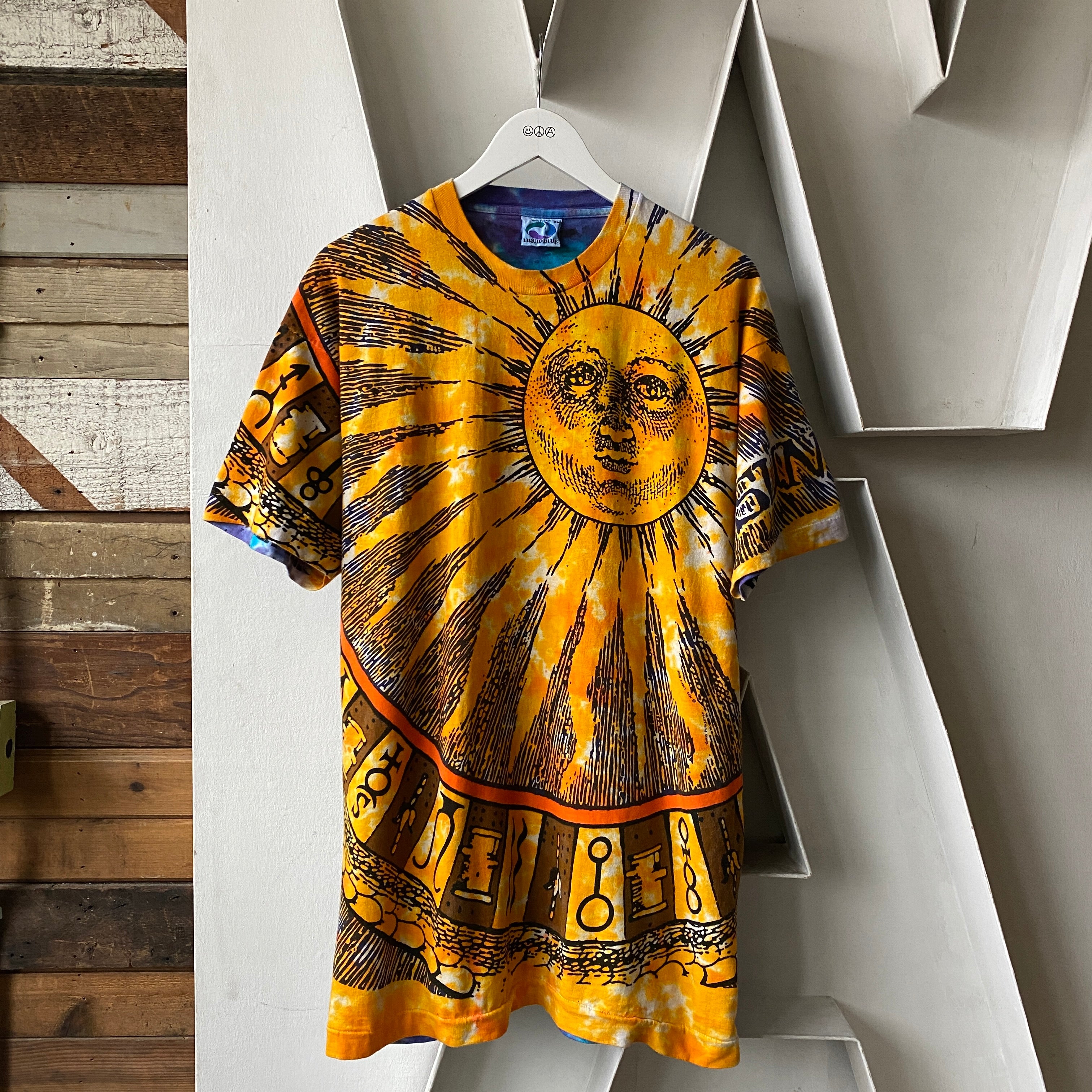 Liquid blue sun moon hot sale shirt