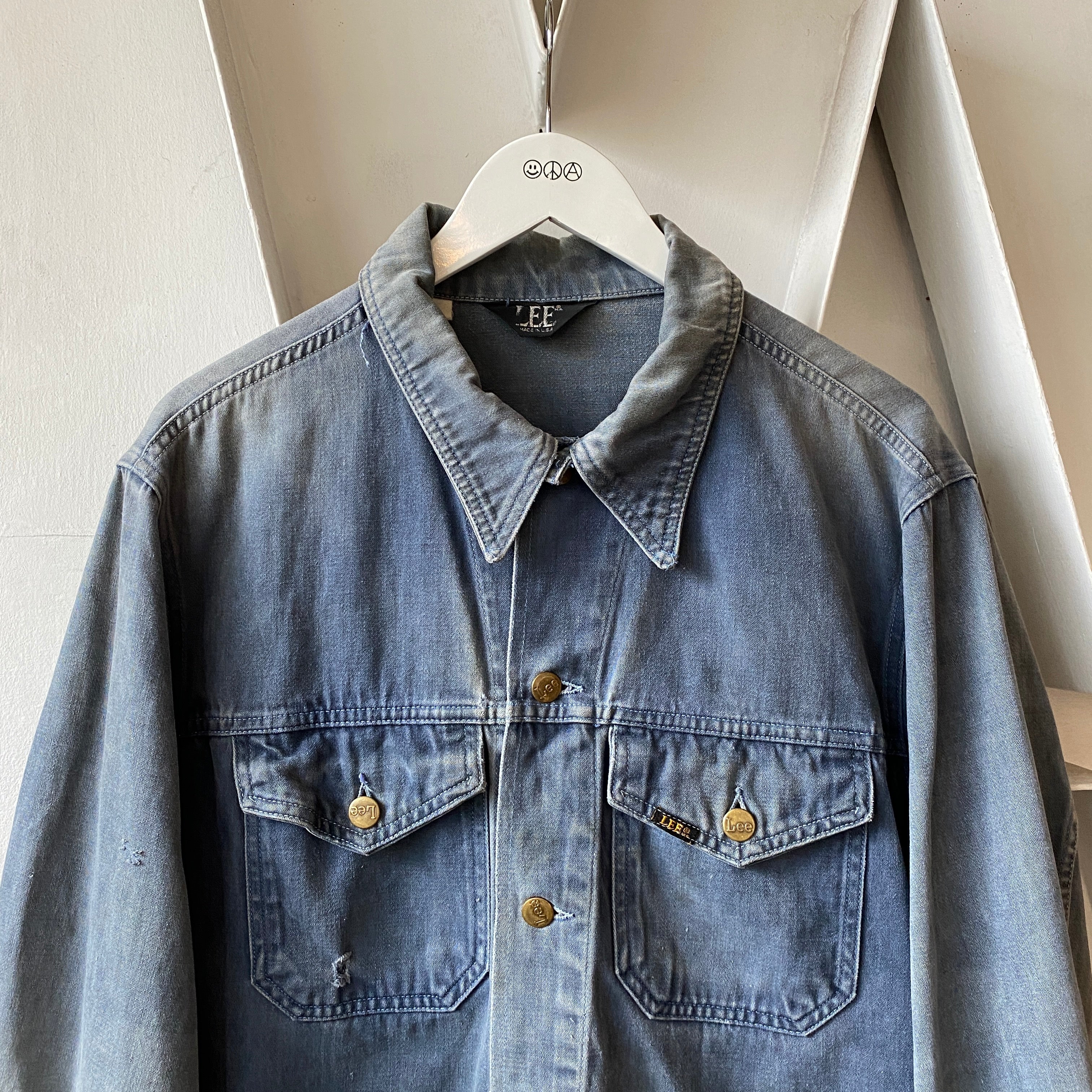 70's Lee Moleskin Trucker Jacket - Large