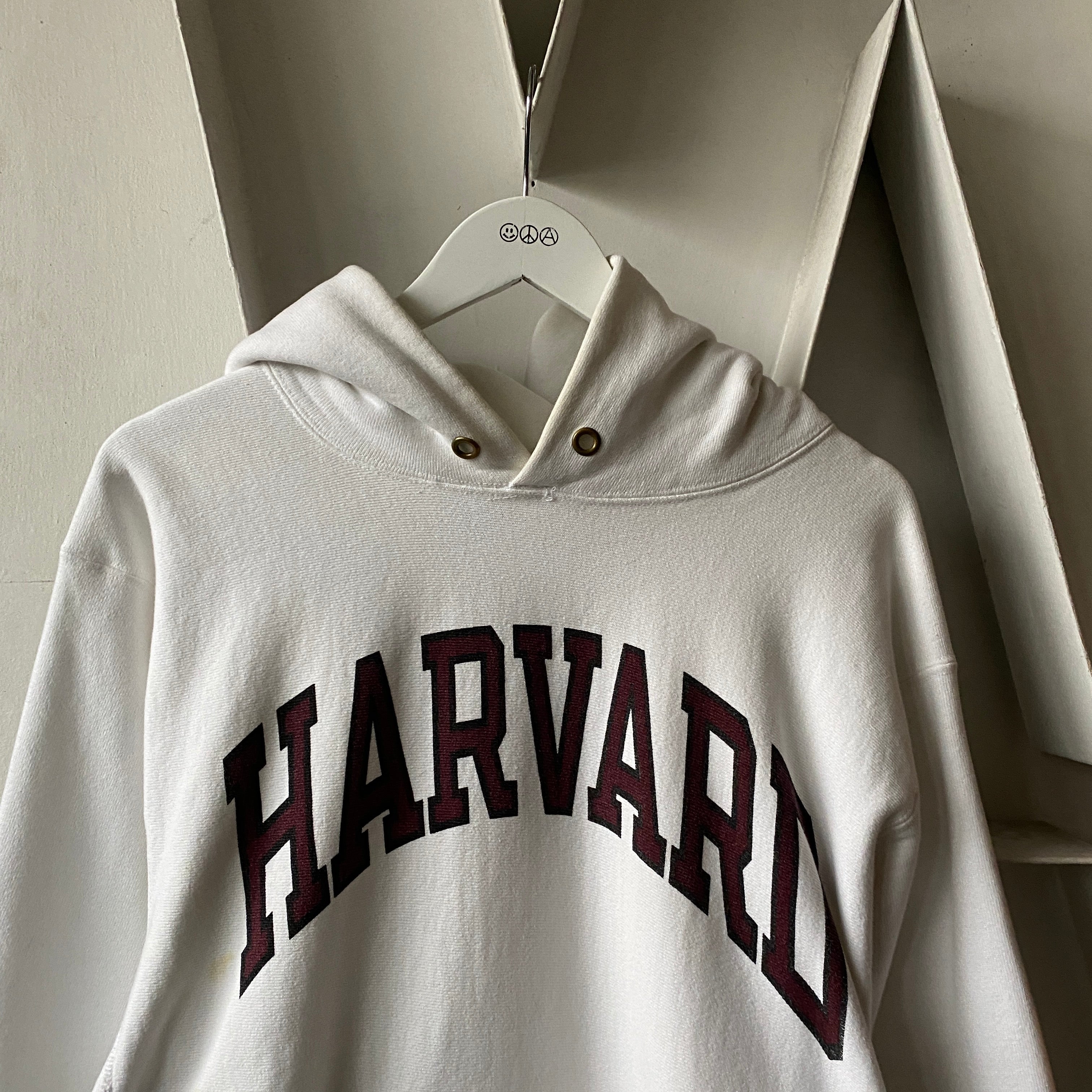 80’s Champion Harvard Reverse Weave Hoodie - Large