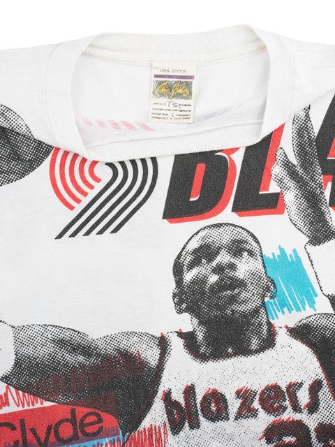 1990s All Over Print Clyde Drexler Tee