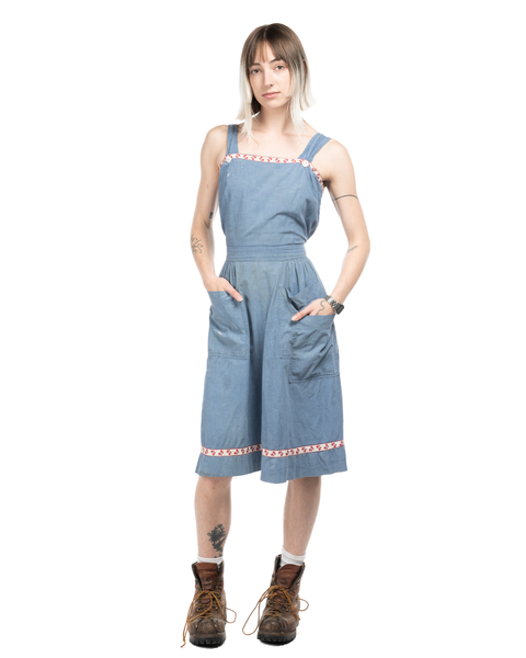 1960s Chambray Dress