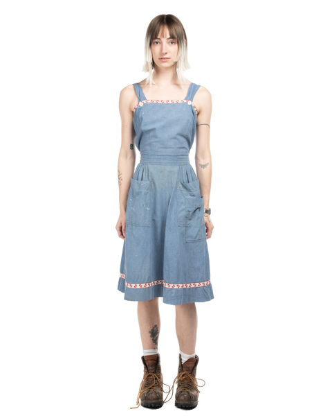 1960s Chambray Dress