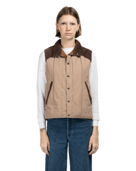 1970s Corduroy Puffer Vest