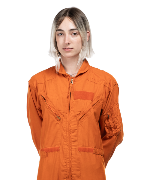 60's Orange Flight Suit - Medium