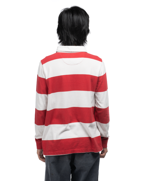 1990s Lands' End Striped Rugby Shirt