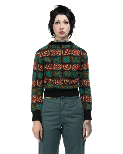 1950s Patterned Pilgrim Sweater