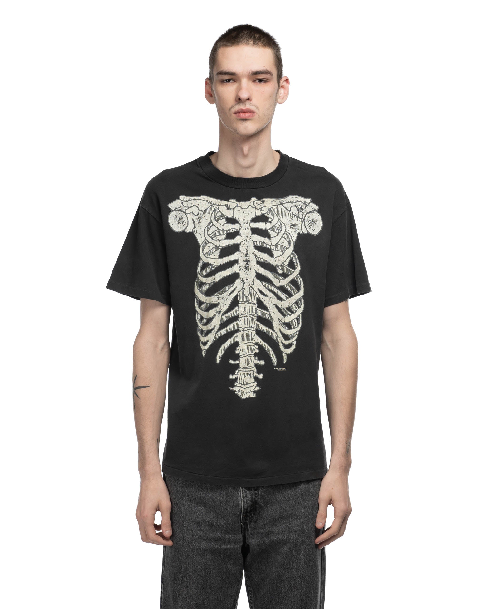 90's Glowing Skeleton Tee - Large