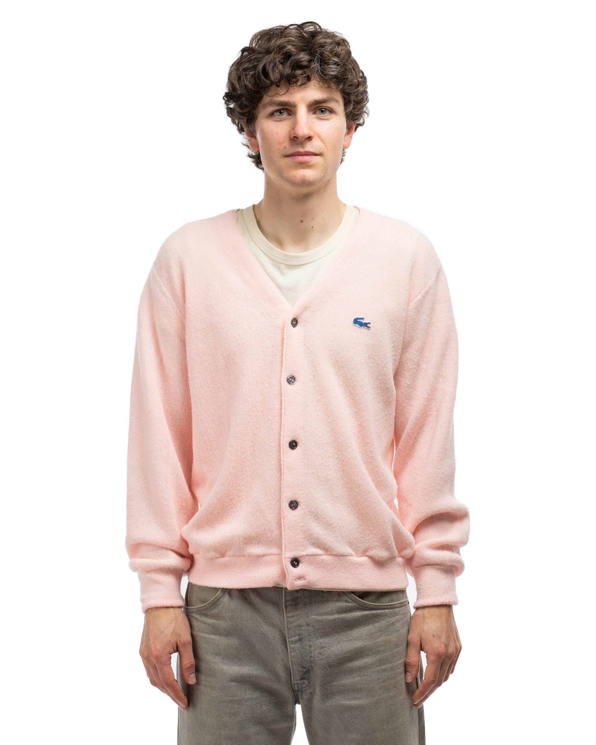 Pink clearance lacoste cardigan