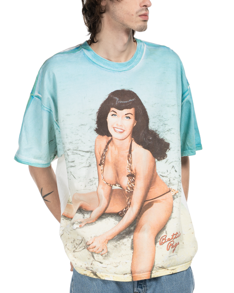 1990s Betty Page Beach Tee