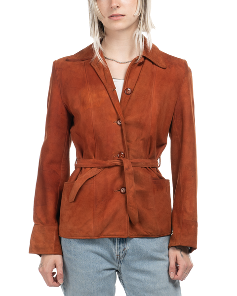 1950s Belted Suede Coat