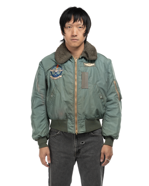 1950s Patched B-15 D Flight Jacket