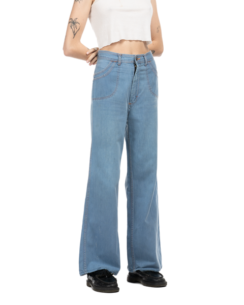 1970s Flared Denim Trousers