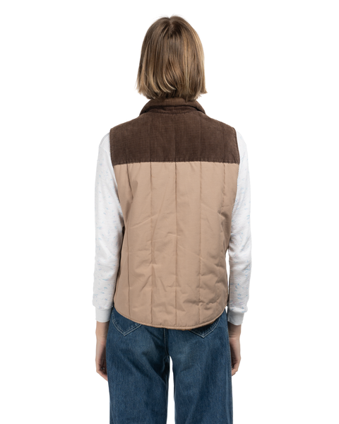 1970s Corduroy Puffer Vest