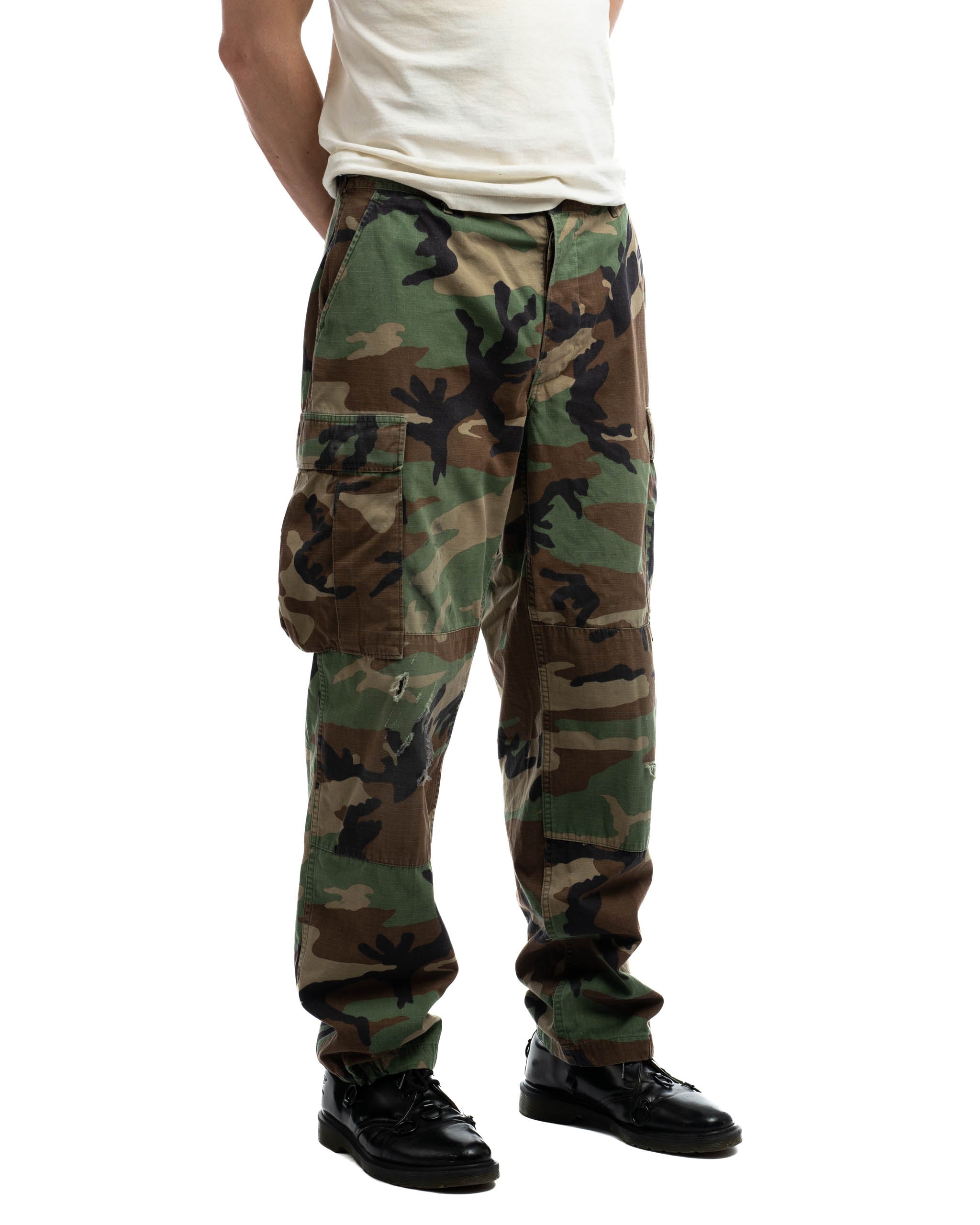 80’s Woodland Camo Pants - 33” x 30.5”