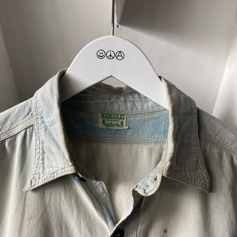 50's Repaired Hercules Chambray - Large