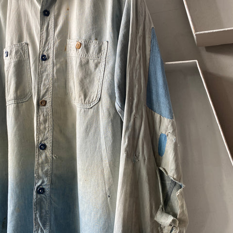 50's Repaired Hercules Chambray - Large