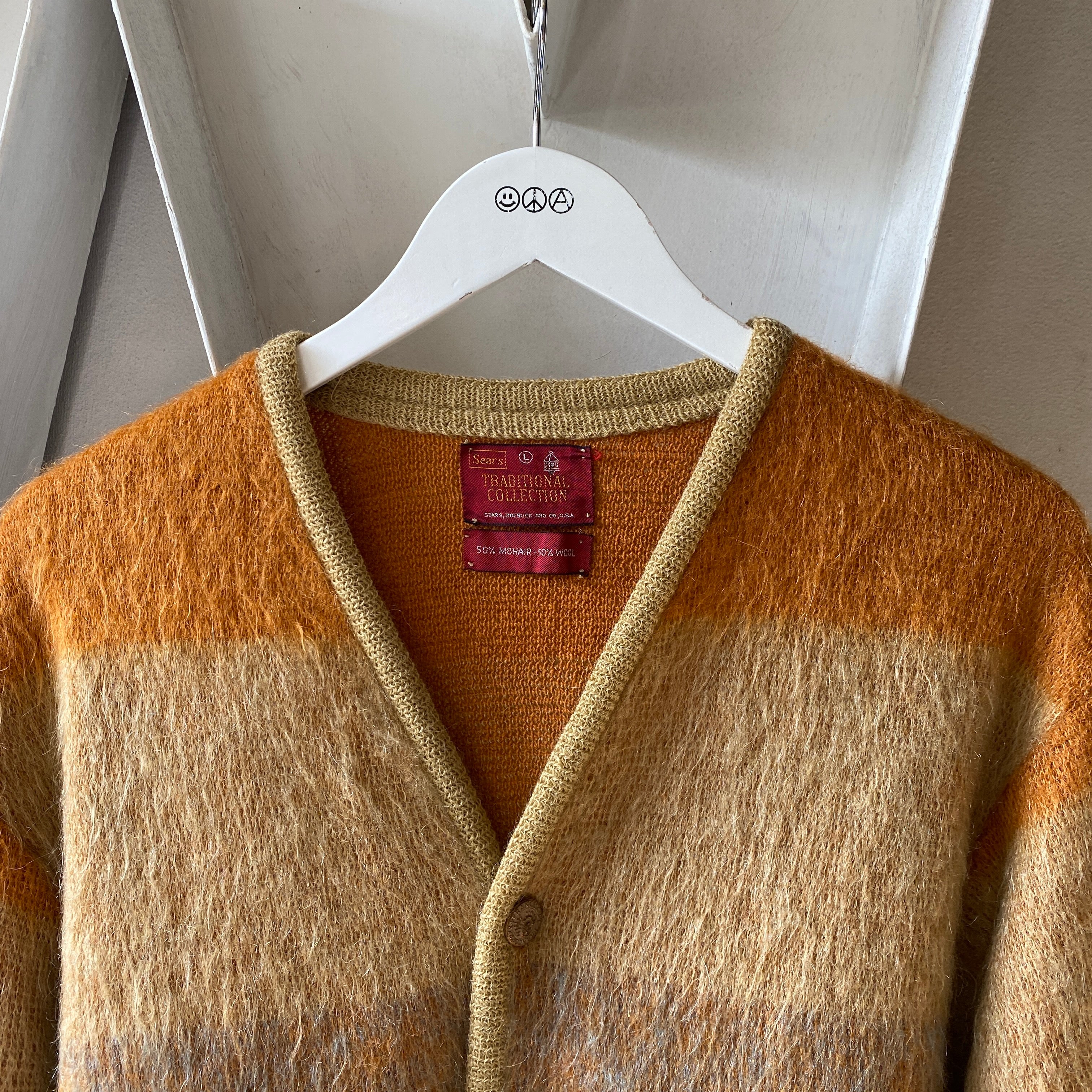 60's Sears Mohair Cardigan - Large