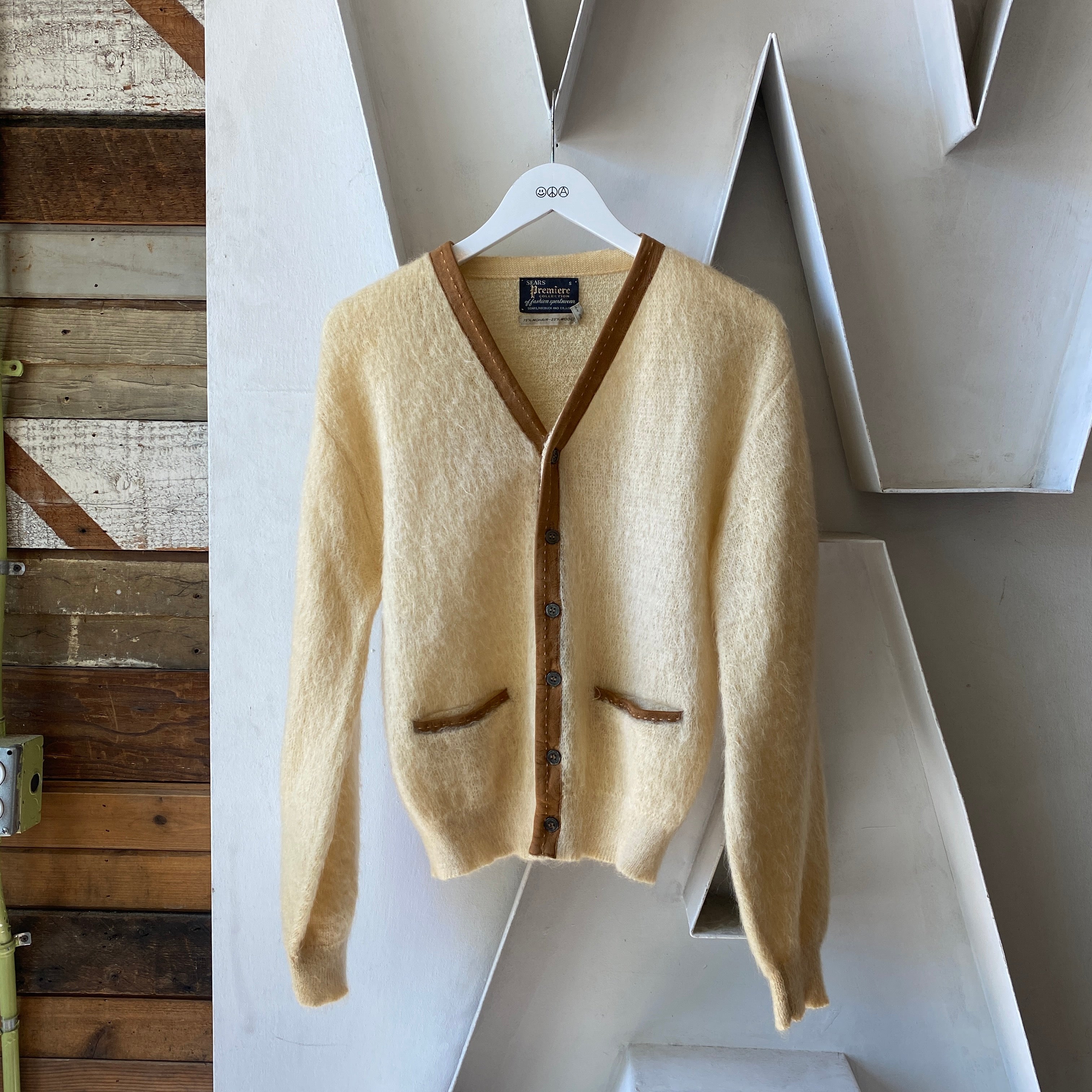 60's Sears Mohair Cardigan - Small