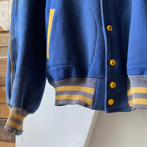 40's D Pocket Varsity Jacket - Large