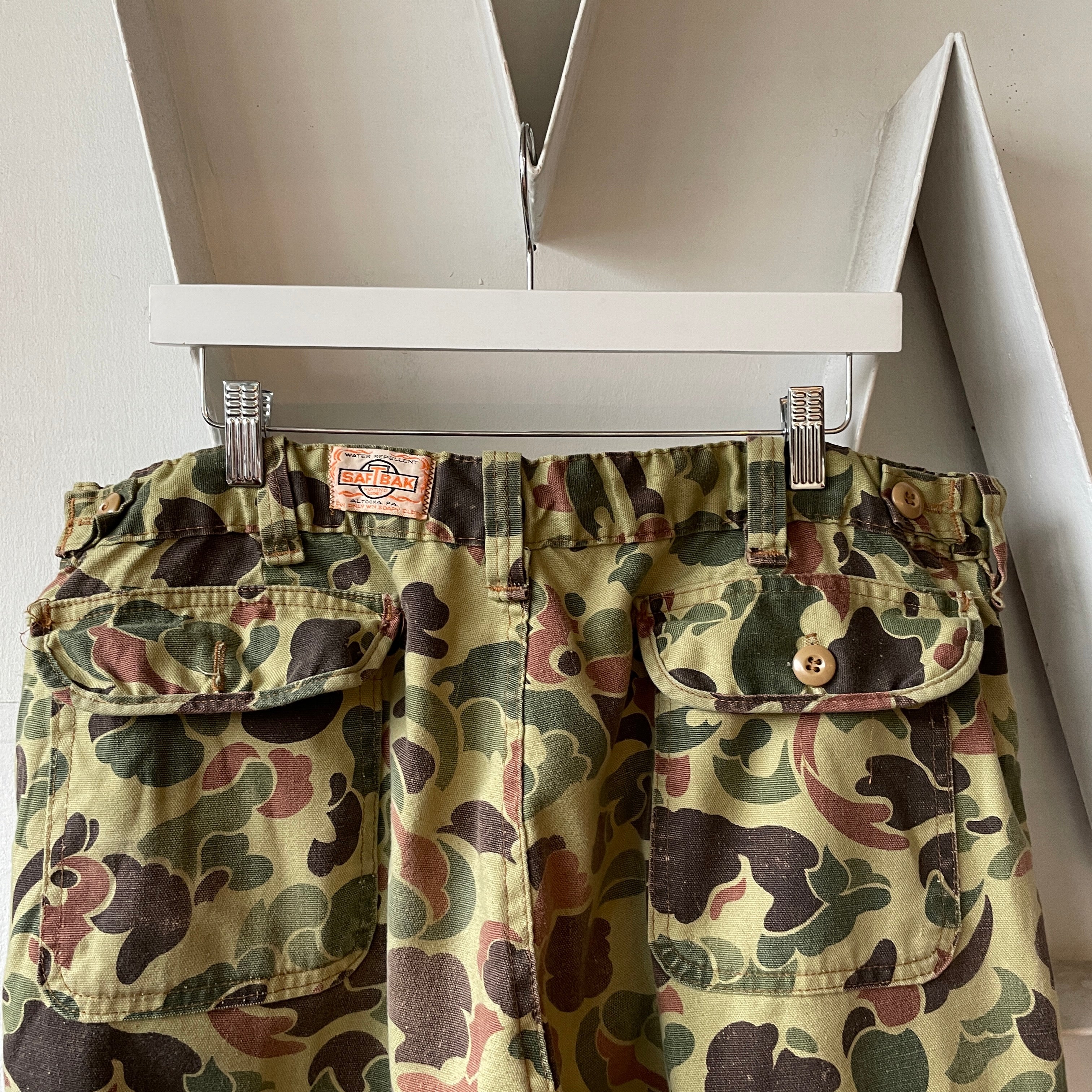 70’s SafTBak Camo Hunting Pants - 36” x 28.5”