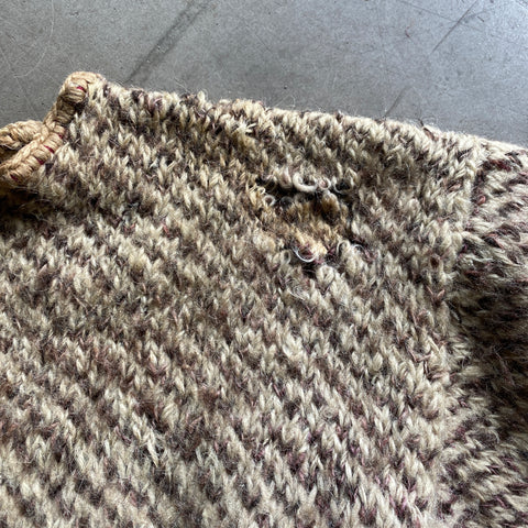 30’s Early Wool Sweater - XL