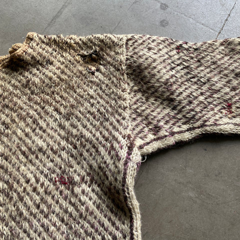 30’s Early Wool Sweater - XL