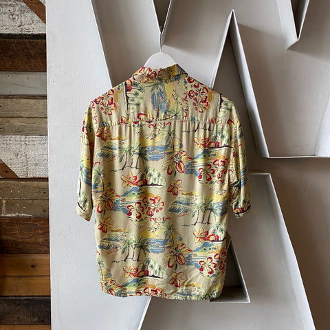 Rayon Hawaiian Shirt - Medium