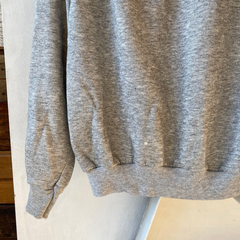 80's Heather Grey Sweatshirt - Medium