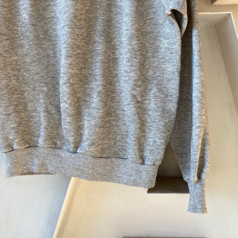 80's Heather Grey Sweatshirt - Medium