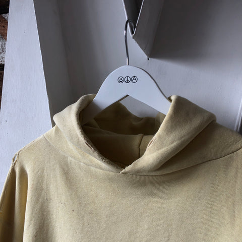 60s Yellow Hooded Sweatshirt - XL