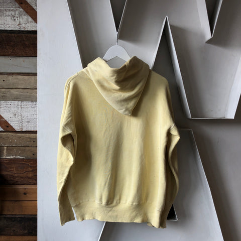 60s Yellow Hooded Sweatshirt - XL