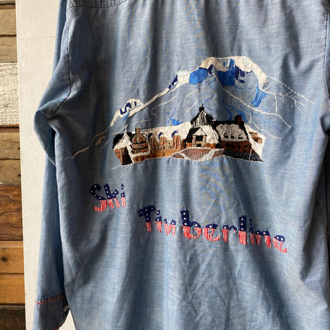 70's Ski Timberline Chambray - Large