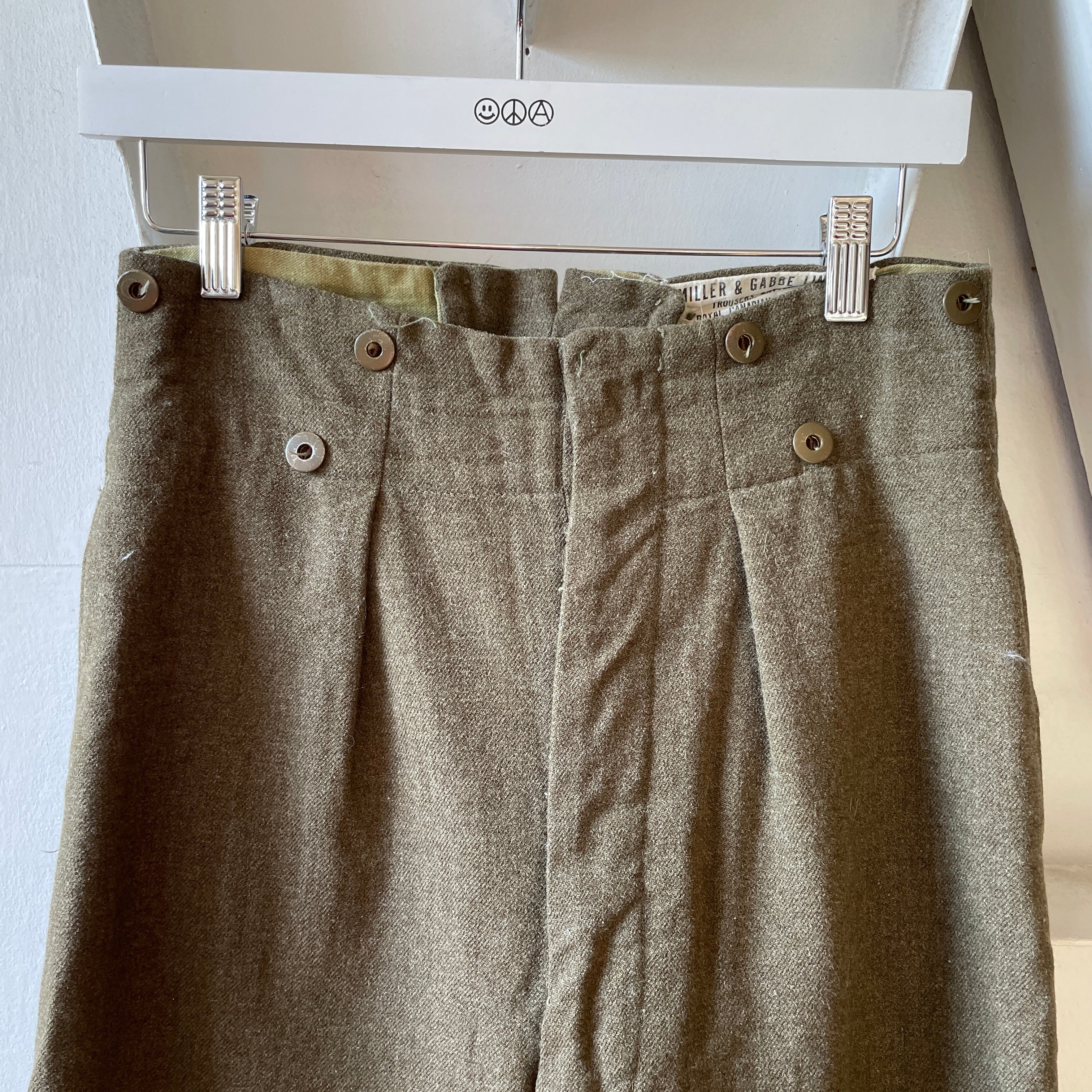 50’s Canadian Military Wool Trousers - 28” x 31”