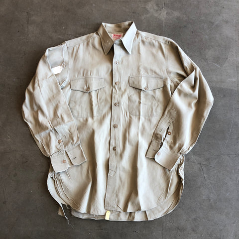 60's Creighton USMC Poplin Shirt - XXL