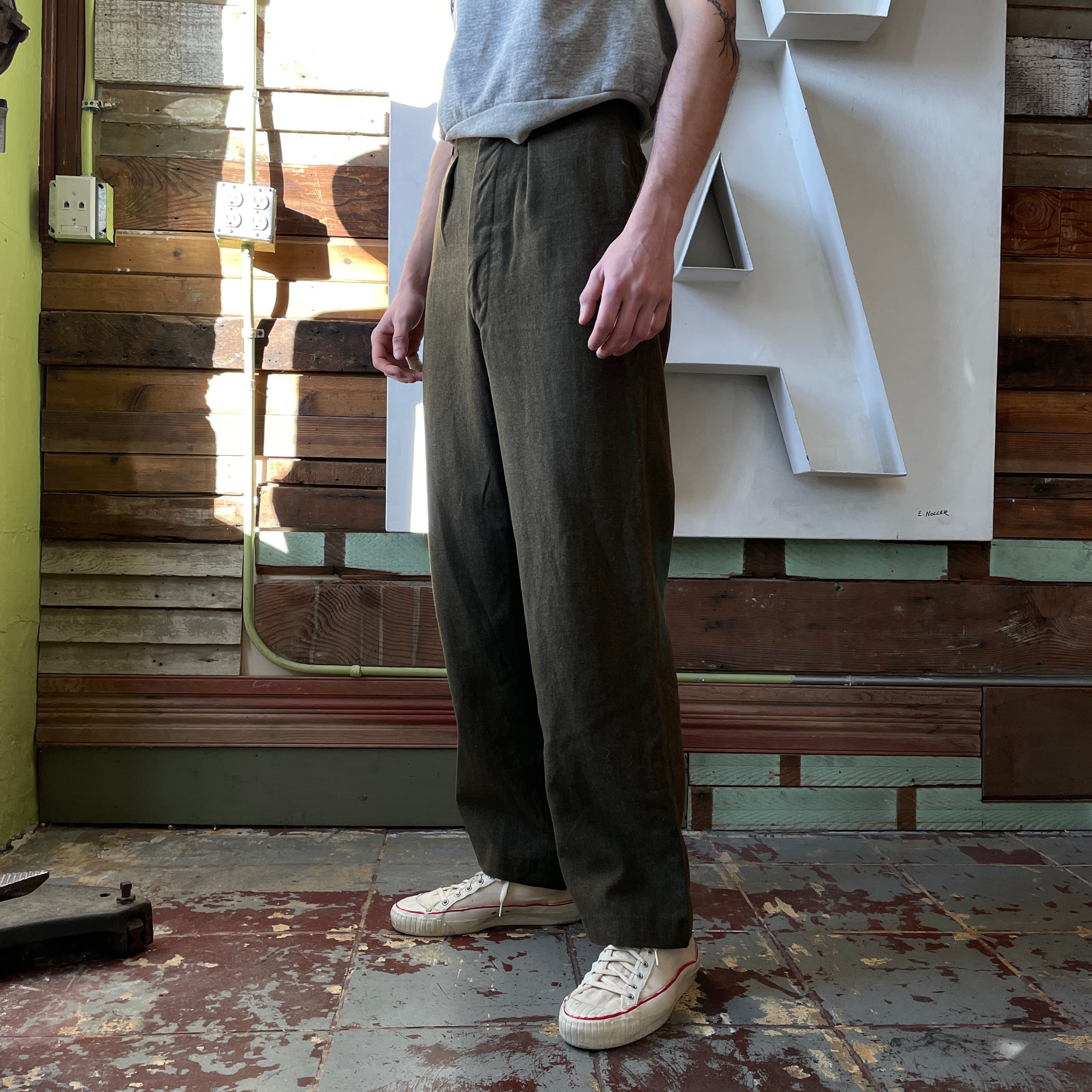 50’s Canadian Military Wool Trousers - 28” x 31”