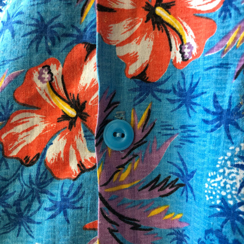 70's Floral Shirt - Small