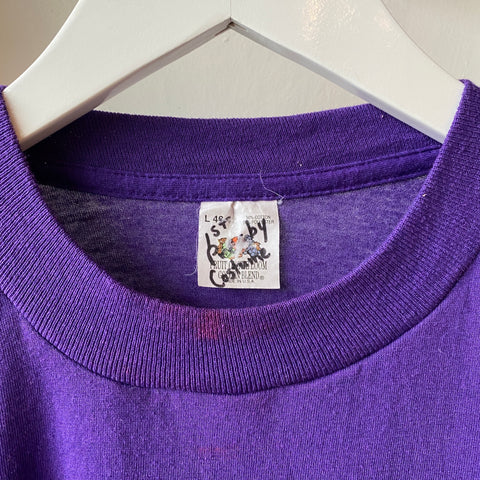 90’s Purple Pocket Tee - Large