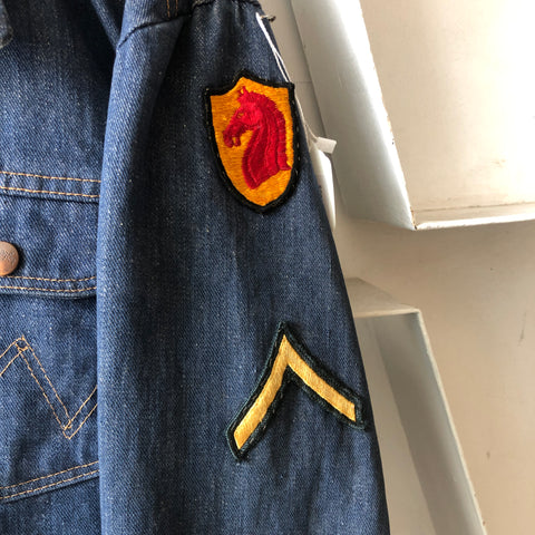 70's Wrangler Selvedge Zip Up Denim Jacket - L/XL