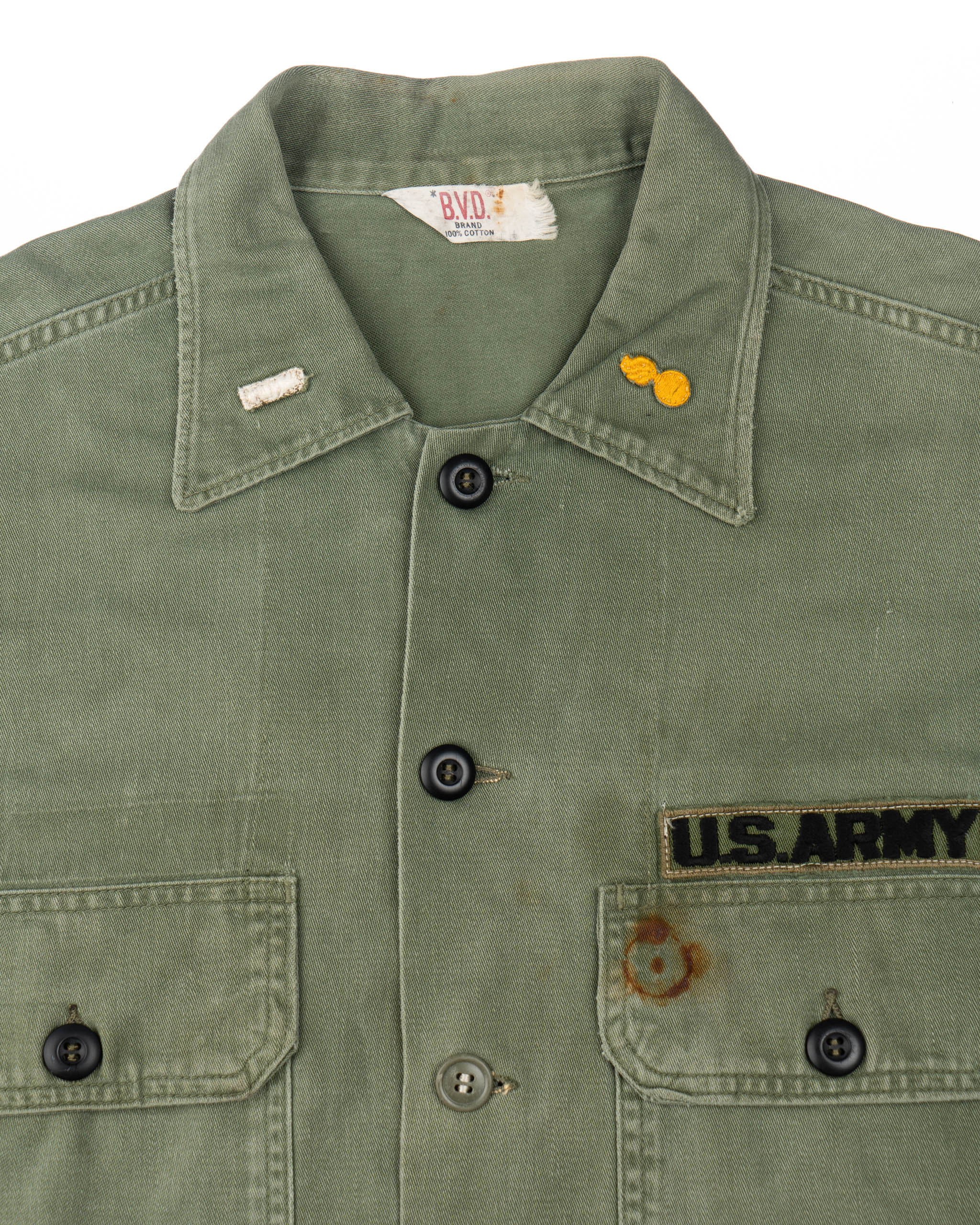 60’s BVD OG-107 Utility Shirt - Large